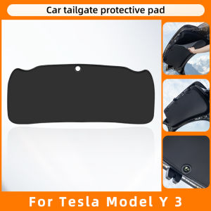 Suitable for Tesla Model Y Model 3 highland trunk tailgate pad leather protective pad interior protection modification accessori