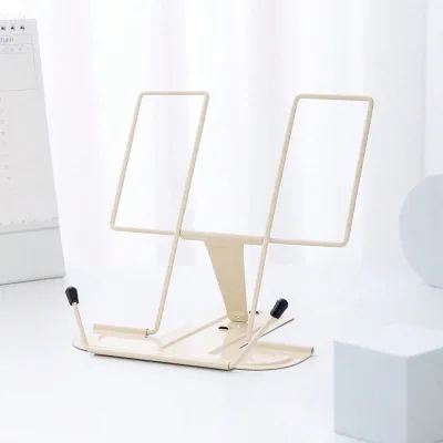 1pcs Simple Metal Reading Stand Folding Reading Stand Portable Reading Book Stand Music Stand