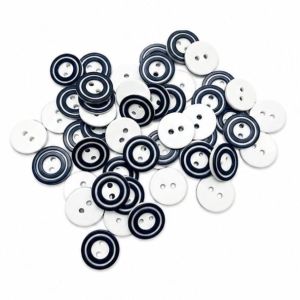 100/144/400 pcs KANCING BAJU/ MOTIF OREO/BELANG UKURAN 13mm/15mm