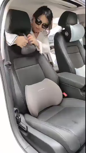 Memory Foam Car Neck Waist Pillow Set Cotton Universal Headrest Cushion for Seats Set Bantal Kereta Buih Ingatan Memory Cotton Ultra Soft Comfortable for long distance driving outstation 记忆棉车用坐垫 Hiasan Kereta Raya Balik Kampung Ramadan Pelancong Travel