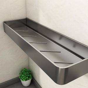 No-Drill Wall-Mounted Bathroom Shelf Toilet Paper Towel Rack Multi-Layer Washstand Storage Home Use Aluminum Material