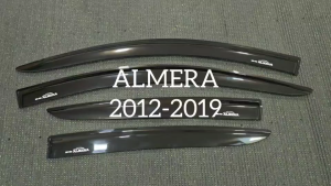 คิ้วกันสาดประตู กันสาด คิ้วประตู คิ้ว ดำทึบ นิสสัน อเมร่า NISSAN ALMERA  2012 2013 2014 2015 2016 2017 2018 2019 ใส่ร่วมกันได้ A