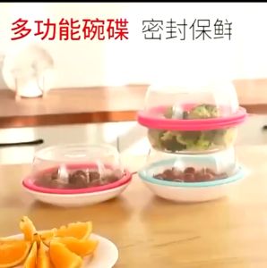 Penutup Piring Mangkok Microwave Tudung Saji Plastik Wadah Saji Makanan Penutup Mangkuk Ezzy