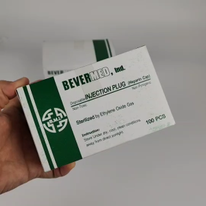 ข้อต่อฉีดยาให้น้ำเกลือ INJECTION PLUG / HEPARIN CAP ยี่ห้อ BMI