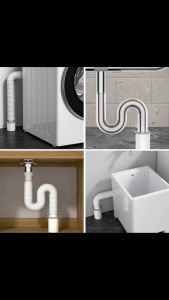 HOMS Bathroom Basin Unitrap Bottle Trap Basin Pipe Thread PVC Flexible Waste Trap Drainer