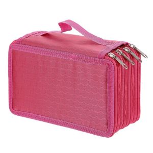 Large Capacity 72 Holes Pencil Case Four Layers Kawaii Pen Storage Bag Korean Stationery Office Supplies Brush Color Pencil Bag