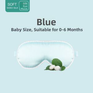 Silk Baby Sleep Mask Newborn Baby Sleep Special Yellow Baby Silk Children Eye Protection Shade Light Sunlight