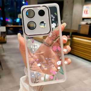 OPPO Reno 14 Pro 14F 5G Case OPPO Reno14 Pro Reno14Pro Reno14F 5G 2025 Case Soft Shockproof Clear Flower Cover