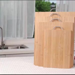 Wooden chopping board kitchen chopping board outdoor camping food chopping board bamboo