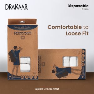 Drakaar Celana Dalam Sekali Pakai 7 PCS Disposable Underwear Celana Dalam Jumbo Dari Kertas