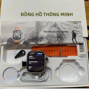 Đồng Hồ Thông Minh DW100 Pro 256GB ROM 4G RAM Màn Hình AMOLED Mở Khóa Vân Tay GPS WIFI Theo Dõi Giấc Ngủ & Nhịp Tim Dành Cho Android