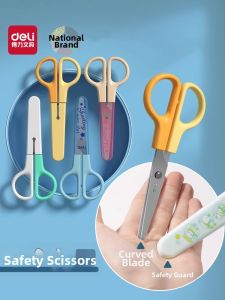 deli | Safe Childrens Craft Scissors 5 Pcs