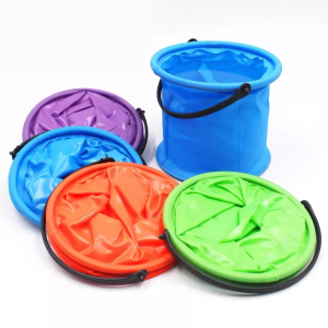 Yolanda ถังของเล่นพับได้ เล่นทะเลชายหาด ถังพลาสติก Foldable Buckets
