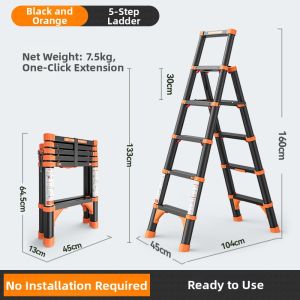 Foldable Extendable Multifunctional Indoor Ladder