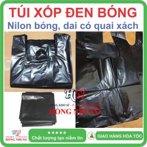 [05 kg] Túi nilon đen bóng loại 1 - Chất liệu nilon dai bóng đẹp chắc chắn cho bạn an tâm đóng hàng