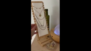 Jewelry Display Holder Solid Wood Necklace Organizer Showcase Necklace Showcase Holder Jewelry Necklace Display Stand