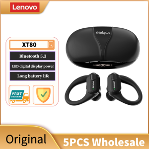 Lenovo | [Wholesal] 5PCS Lenovo XT80  Earphones True Wireless Headphones with Mic Button Control Noise Reduction Waterproof Headset