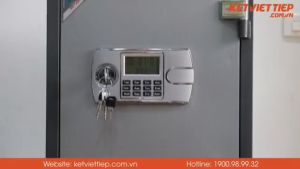 Két Sắt Việt Tiệp Chống Cháy Khóa Điện Tử KCC65-DT Nặng 65KG- Két Sắt Mini Thông Minh Có Báo Động Chống Dò Mã Chống Dịch Chuyển Két (Bảo Hành 24 Tháng Tại Nhà)
