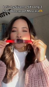 Mascara sợi carbon nối dài mi 5 lần Sivanna Super Model 5X Long Waterproof HF893 Thái Lan