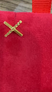 Poh Heng Jewellery 22K Cross Earrings in Yellow Gold *Online Exclusive* [Price By Weight]