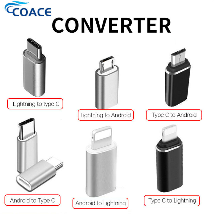 CoAce USB Male to USB Type C Female Cable OTG Adapter Converter ...