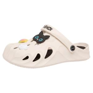 NB CROSS | NB Cross Official 2025 New Womens Sandals Two-Way Wear Headed Clog Shoes Flat Heel Beach Slippers Comfortable Breathable EVA