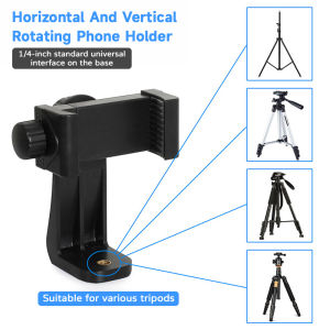 Rotatable Phone Holder Portrait Landscape Live Streaming Mount Universal Smartphone Clip⚡PH deliveryIn stock⚡