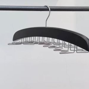 1pc Tank Top Hangers Bra Ties Organizer For Closet 24 Storage Hooks Non-Slip Hanging Tie Holder Closet Organize And Storage For Neckties Belts Scarves Tank Tops Accessories