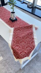 Nordic Style Table Runner Christmas Table Cloth Long Table Runner Suitable for Home Festival Decorat Kitchen Tablecloth Kitchen Tablecloth Table Decorations Wedding Party