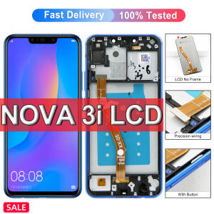 6.3 nova3I Display For Huawei nova 3i INE-LX1 LX2 AL00 LCD Display with Frame Touch Screen Digitizer Assembly Replacement