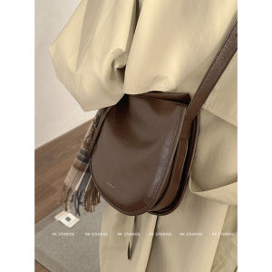 South Korea Big Bag Female Fall and Winter 2023 New Arrival Tide Fashion Vintage Saddle Bag Versatile Large Capacity Shoulder Messenger Bag