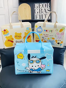 QS1499 Tas Travel Multifungsi Motif Kartun Tas Duffel Organizer Jumbo Tas Penyimpanan Selimut dan Pakaian