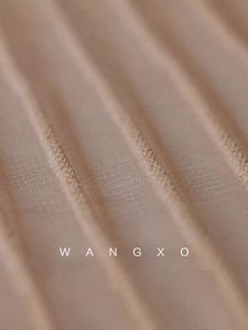 WANGXO | Bộ Áo Vest U Cổ Rộng & Chân Váy A Đuôi Tôm Voan Mỏng 16 Gauge