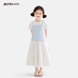 SQTN.KIDS | Girls Summer Two-Piece Dress Set