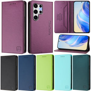 Luxury Casing For Samsung Galaxy S25 Ultra S24 Plus S23 Ultra S22+ S24 Ultra S25 Plus S22 Ultra S23+ Retro Book Wallet Card Soft Leather Flip Magnetic Stand Protect Cover Case