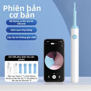 Visual Ear Spoon High Definition Glowing with Light Professional Ear Cleaning Stick Silicone Material Non-Disposable for Children