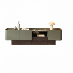 Minimalist Natural Luxury TV Cabinet Storage