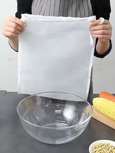 ถุงกรองน้ําผลไม้ นมถั่วเหลือง / ถูกกรองไปที่คุณต้องการ การรักษาและการใช้งานเสริมสร้างความสะอาดและความชุ่มชื้น