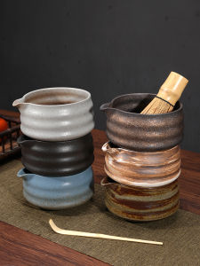 ชุดเครื่องมือทำมัตซึชิโอ ถ้วยดินเผา ตะไบชา ช้อนชา ถ้วยดินเผา ชุดเครื่องมือทำชาญชีวิตประจำวันแบบญี่ปุ่น สไตล์เรโทร