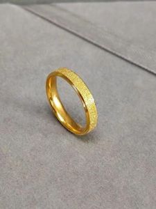 Nhẫn Nữ Thời Trang Mờ Kim Loại Titan Màu Bạc Pha Lê Trang Sức Thời Trang Đa Năng Phong Cách Hàn Quốc Mới Về Trang Sức