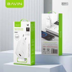 [Chính Hãng] Combo Sạc Nhanh 22.5W Cho iPhone 11121314 BAVIN PC995Y (Kèm Cáp Tương Thích chính hãng) [Bảo hành 1 đổi 1 trong 1 năm CH]