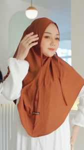 Hijab Lolly Jilbab Instan Bergo Malay Non Pet Jersey Premium Casual Harian Lembut Adem By Arrahizam