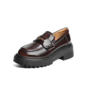 Belle | Elevating Thick Sole Leather Shoes