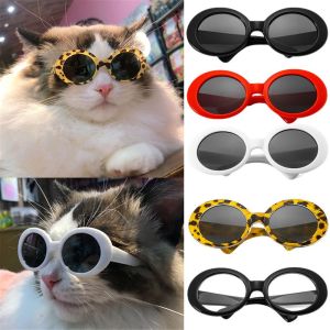 HEALMEYOU Fashioning Photograph Props Multicolor Cat Glasses Pet Eyeglasses Round Frames Glasses Dog Sunglasses