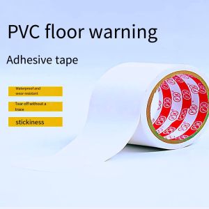 Băng keo cảnh báo trắng định vị phân định kho chịu mài mòn không thấm nước mốc Băng keo cảnh báo PVC ngựa vằn qua mặt đất tấm dán bảo vệ màn hình nhà máy đặc biệt hội thảo mốc Nhãn Dán Sàn đánh dấu không đánh dấu sàn dính