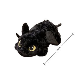Potdemiel | Toothless Night Fury Plush Toy Anime Light Fury Stuffed Adorably How To Train Your Dragon Peluche Anime Room Decor Gift for Fans