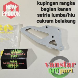 kupingan rangka satria 2tak dobel disc cakram belakang bagian kanan