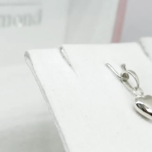 Finejewelthai-จี้เงินแท้-จี้หัวใจ-เงินแท้-Heart-Silver-Pendant-P120400