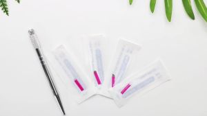 JUNMIAO | 50/100pcs 0.16/0.18mm Tebori Blades Microblading Needles Permanent Makeup Eyebrow Tattoo Microblade Manual Tattoo Pen Supplies