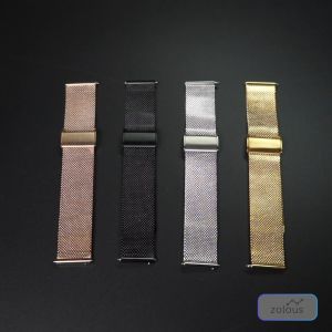 Amazfit BIP Lite / S / S Lite / U / U Pro / 3 / 3 Pro 20mm Milanese Loop Stainless Steel Metal Strap Band Buckle
